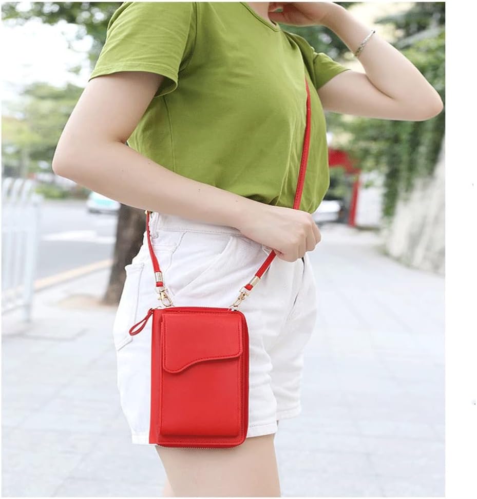 Women's Small Crossbody Shoulder Bags PU Leather Female Cell Phone Pocket Bag Ladies Purse Card Clutches