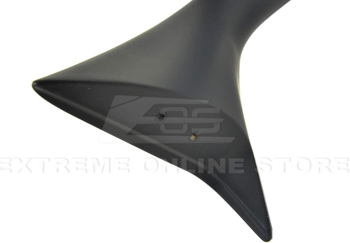 Replacement for 1994-2001 Acura Integra DC2 | Mugen Gen 1 Style ABS Plastic - Matte Black Rear Trunk Lid Wing Spoiler with Mugen Black Emblem Pair