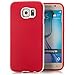 Produktbild Saxonia Samsung Galaxy S6 Hülle Case Ultra Slim Cover Silikon Schutzhülle Handy Backcover Bumper Rot
