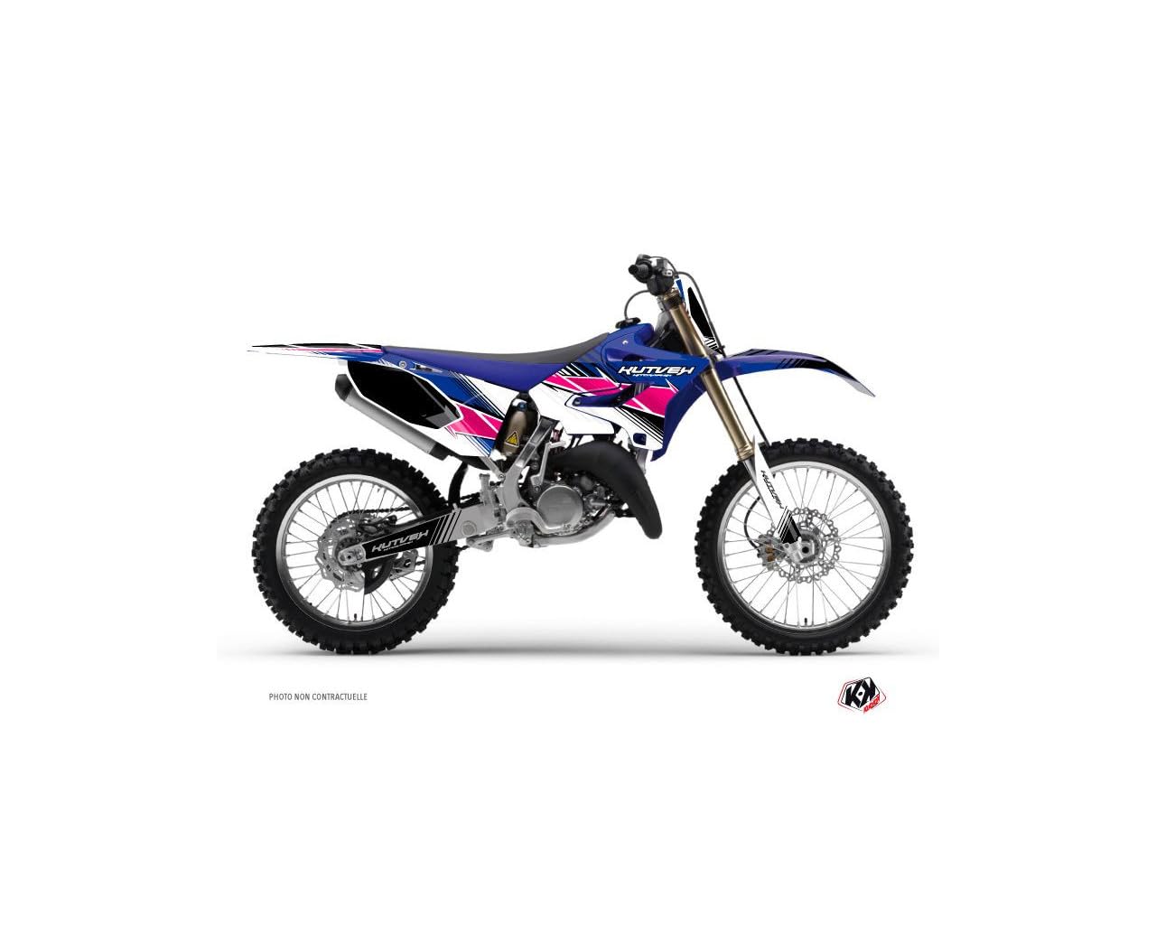 Kit déco moto cross Yamaha 125 YZ rose rénove vos plastiques rayés