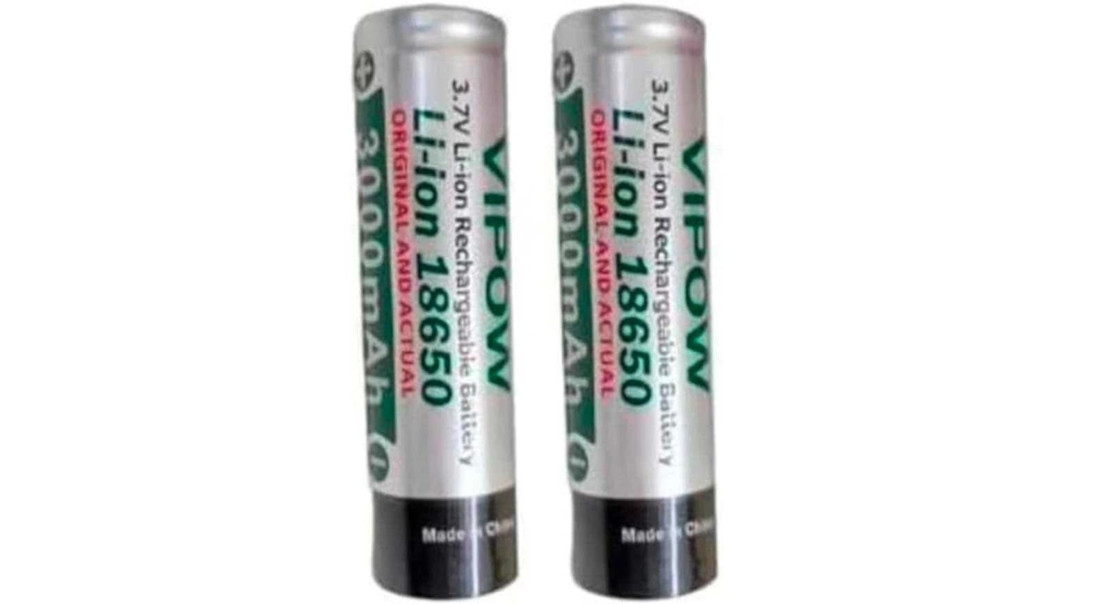 Compatible with 3000mAh 3.7V Flat Top Rechargeable Battery(Pack of 2)