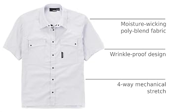 TRUEWERK Men's Cloud Work Shirt - Button Down, Lightweight, Fast-Drying, Breathable, and SPF Shirts