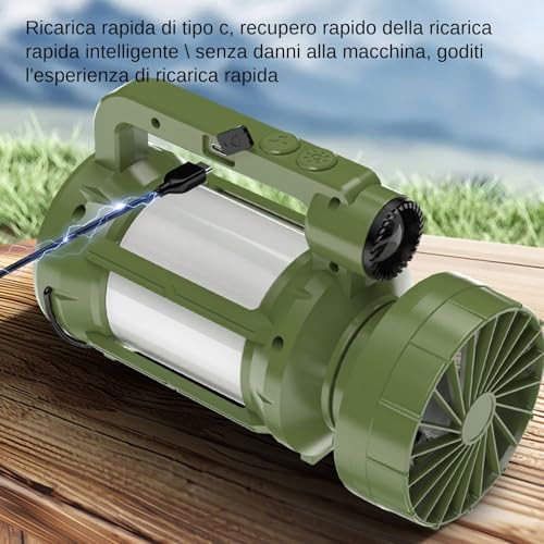Lanterne LED Lampe Torche 4 Modes d'Éclairage Rechargeable Solaire – vue 7