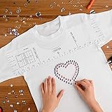 4、Hemdlineal Vinyl-Ausrichtungslineal: Die Anleitung besteht aus hochwertigem kristallklarem, glattem Acryl, damit Sie Ihre Grafik leicht sehen können, und Sie können zusammen mit Ihrem Hemd auf alle Teile des Hemdes zugreifen.