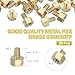 PATIKIL M2.5 x 3+4 mm Female Thread Hex Brass PCB Standoff, 50 Pcs for FPV Drone Quadcopter PCB Motherboard Steel Screw Nut Set Computer Electrical, Gold