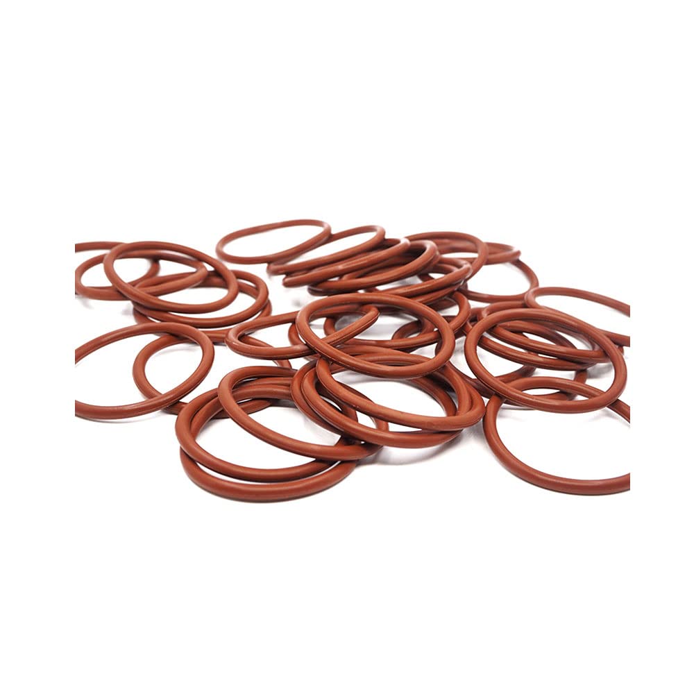 joints de joint en caoutchouc, 6 pièces anneau en caoutchouc fluoré marron FKM joint torique épaisseur de joint 2.4mm,65 × 60.2 × 2.4mm(48x43.2x2.4mm)