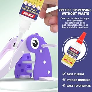 Xinyet Colla in Plastica Extra Forte, 100g, Trasparente, Resistente al Calore e all'Acqua, Adesivo per Plastica, ABS, Acrilico, Opere d'Arte, Artigianato