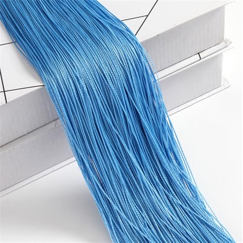 Odot Rideau de Fil pour Porte Fenêtre 2 Pièces Simple, Rideaux en Corde Franges Rideaux, Rideau Anti Mouches Cloison de Séparation pour Décoration Maison Café Restaurant (Bleu 1,100x200cm)