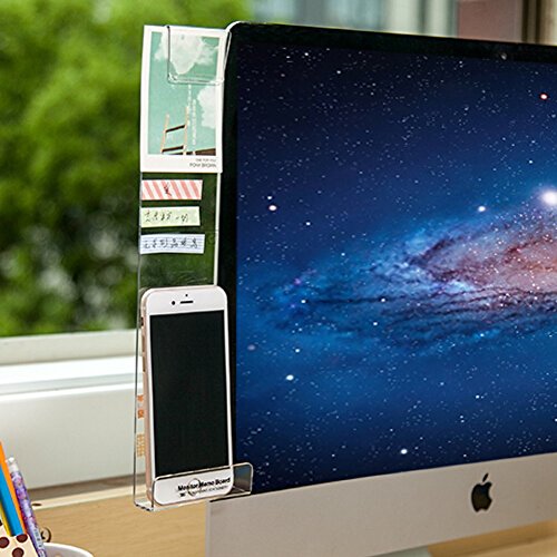Home-Organizer Tech Notes Holder And Reminder Memo Board For Computer Monitors Screen Acrylic Message Boards Memo Pads (Left) #TOP1