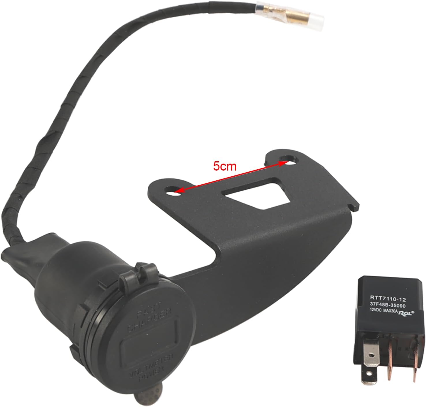 Mad Hornets 12V Socket Charger USB+C Type Quick Fits for Honda Rebel CMX300 CMX500 2022-2024