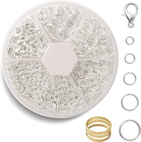 Dhruv Crafts Jewelry Making Kit 1021 Pieces Earring Making Supplies Findings Set with Lobster Clasps Jump Rings Tools DIY Jewellery Repair Craft Accessories Kit