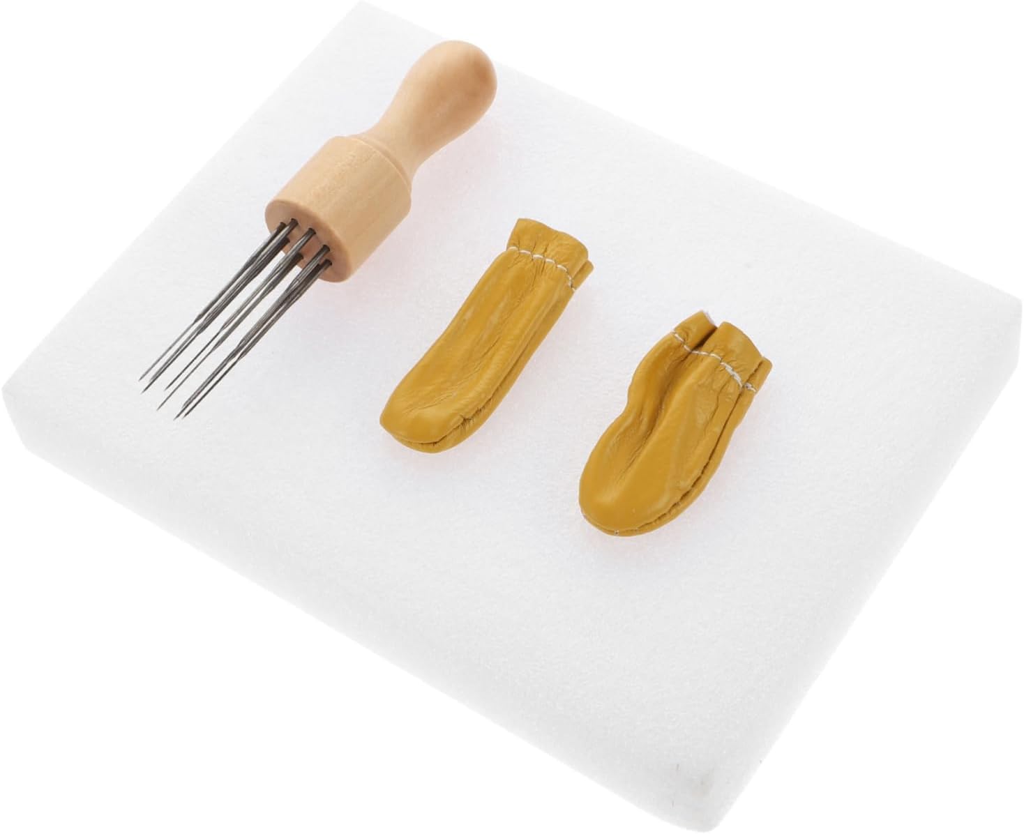 MUELODSIC 1set Felting Needles Wooden Handle Multi-Needle Tool for DIY Embroidery and Crafting Durable and Versatile
