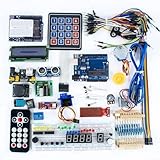 Grande variété de composants pour les projets pratiques : contient diverses pièces électroniques, y compris plusieurs couleurs LED, photorésistances, capteurs de température, module d'affichage LCD1602, moteurs pas à pas avec pilote ULN2003, moteurs servos, module joystick, capteurs sonores et circuits intégrés 74HC595, permettant aux étudiants de construire d'innombrables projets pratiques à partir de base circuits lumineux à robots sophistiqués systèmes tic tout en maîtrisant les compétences d'ingénierie du monde réel