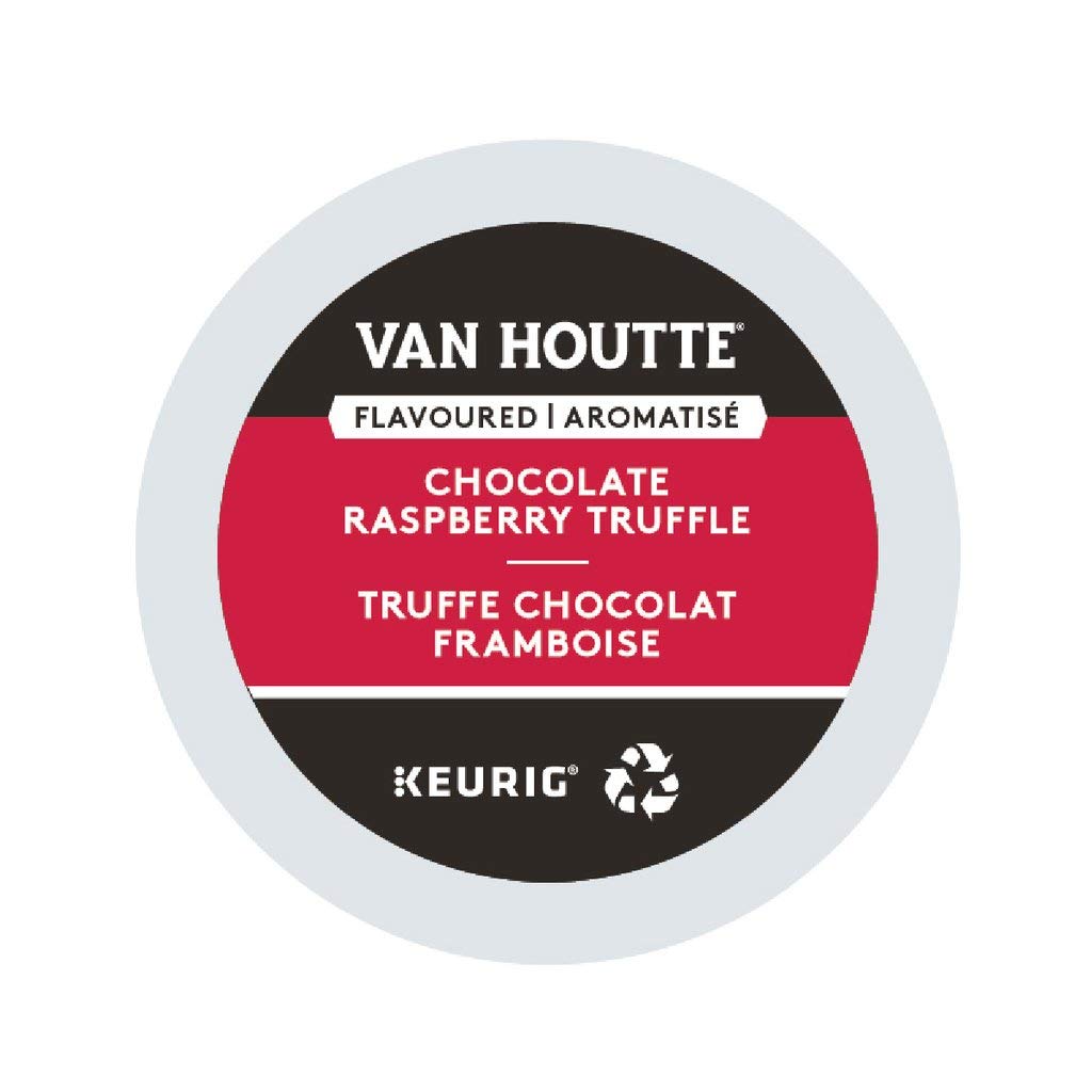 Van Houtte Chocolate Raspberry Truffle Coffee K-cup Pods, 96-Pack (4 Packs of 24 Each) (Imported from Canada)