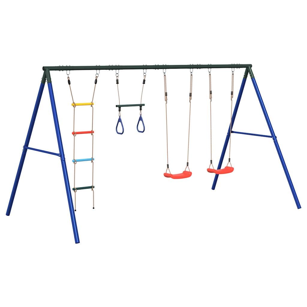 Set de juego exterior columpios para niños Multicolor