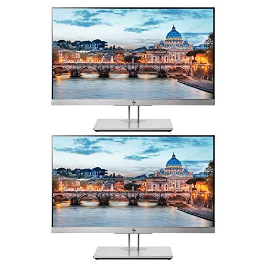 HP EliteDisplay E223 21.5 Inch IPS LED Backlit Monitor 2-Pack, FHD 1920 x 1080 (1FH45A8#ABA)