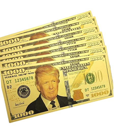 Pack of 10-1000 President Donald Trump Gold Plated Bookmark for
