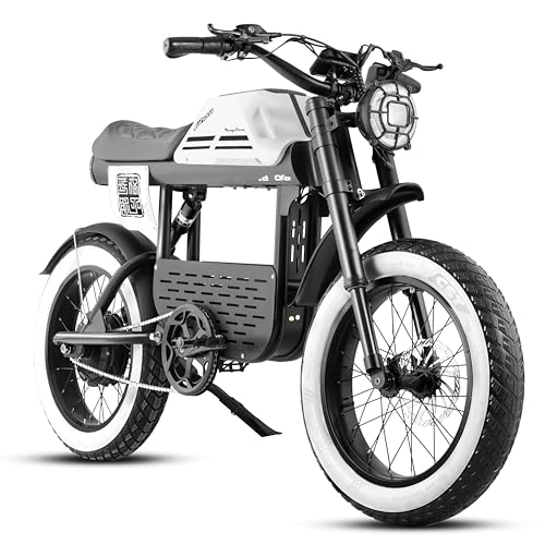 eAhora FT-01/2024 FT-01 1000W /1500W Electric Dirt Bike, 30Mph 48V 20AH /36Mph 48V 30Ah Electric Bike for Adults 20 * 4.0 Fat Tire Electric Bike Full Suspension Electric Mountian Bike