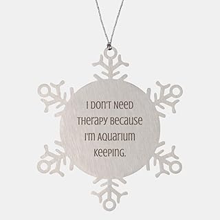 Epic Aquarium Keeping Snowflake Ornament, I, Gifts for Friends, Present from Friends, Christmas Ornament for Aquarium Keeping, Fish Keeping, Aquariums, Freshwater Aquariums, Saltwater Aquariums, Nano