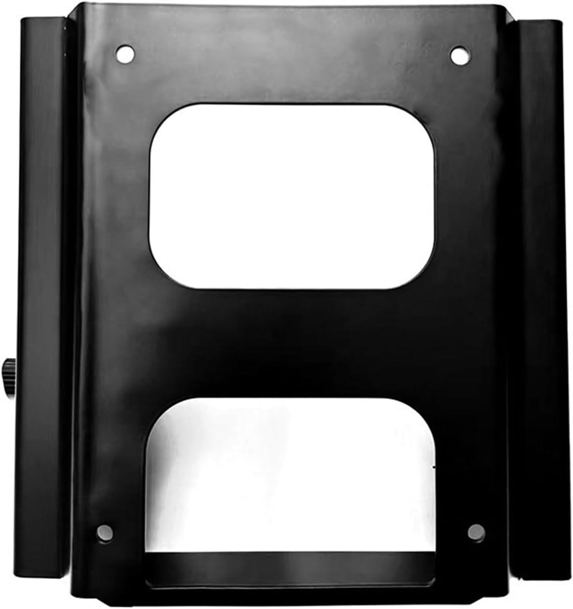 Black And Chrome Quick Detach Solo Mount Rack Compatible With Harley Tour Pak Road Glide 2009-2013(09-13 Chrome)