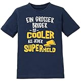 Druckmethode: Direkt Shirtcity EIN grosser Bruder ist Cooler als jeder Superheld Kinder T-Shirt by