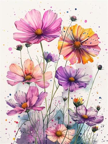 DIY Diamond Painting Adulte Fleurs 20x30 cm Diamant Painting Kit