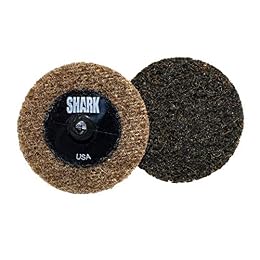 Shark Industries PN-13003 50-Pack Brown/Coarse Quick Change Surface Conditioning Discs, 2” Diameter – Coarse Grit for Final Cleaning, Finishing, Rust Removal & More on All Metals (50 Discs)