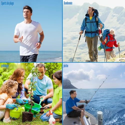 ZHYUAN 2 pièces, Chapeaux de parapluie, Parasol Pliable, Chapeau de Pêche Mains Libres, Parapluie Pliable – vue 5