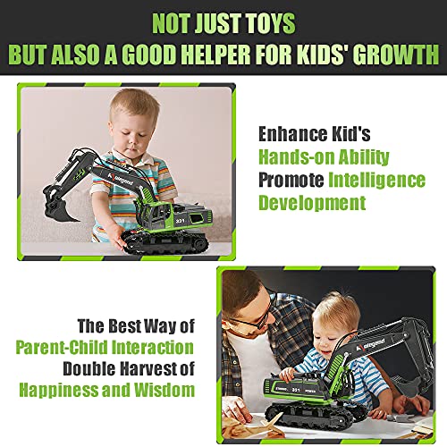 Kolegend Remote Control Excavator Toy 16 Inch, 9 Channel Rc Construction Vehicles Hydraulic Haulers Digger Toys Gift For 6 7 8 9 10 Years Old Kids Boys #TOP3