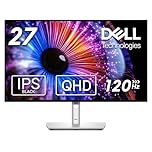 Dell U2724DE UltraSharp Thunderbolt 27 Inch QHD (2560x1440) Monitor, 120Hz, IPS Black, 5ms, 98% DCI-P3, 2 Thunderbolt, 2 USB-C, 2 DisplayPort, HDMI, 4 USB, RJ45, Silver