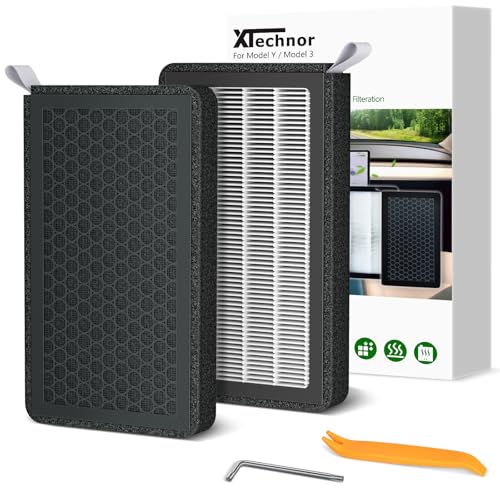 XTechnor HEPA Air Filter for Model Y Model 3 2016-2026, 2 Pack…