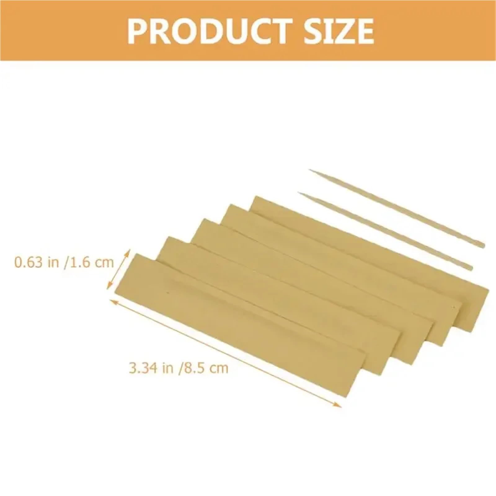 Stuzzicadenti, Stuzzicadenti in Legno 5000 stuzzicadenti di Frutta in bambù Confezioni Singole Carta Kraft for ristoranti for la Pulizia dei Denti