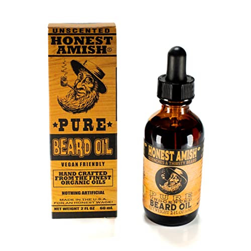 Honest Amish - Pure Beard Oil - 2 Ounce - Fragrance Free #TOP1