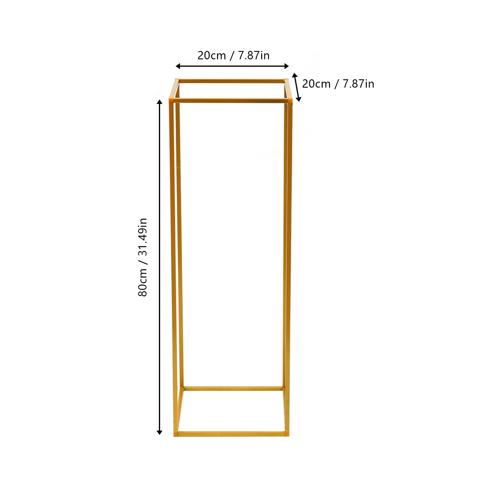 Decorazioni per matrimoni, centrotavola dorata, 2 pezzi, 80 e 100 cm, vaso oro per matrimoni, centrotavola in metallo, per decorare la tavola, feste, matrimoni, soggiorno, decorazione