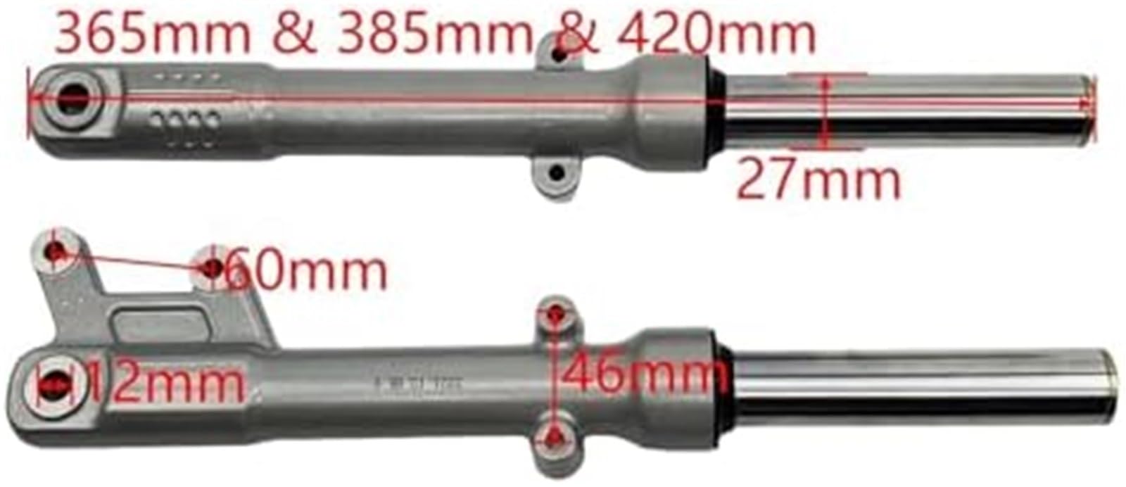 Amortisseur pour Avant hydraulique Confortable for Moto, 365 mm