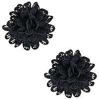 Algopix Similar Product 6 - 2 Pcs 315 Inch Fabric Flowers Clips