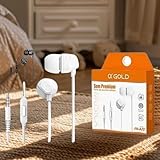 Fones de ouvido com fio premium 3.5mm estéreo