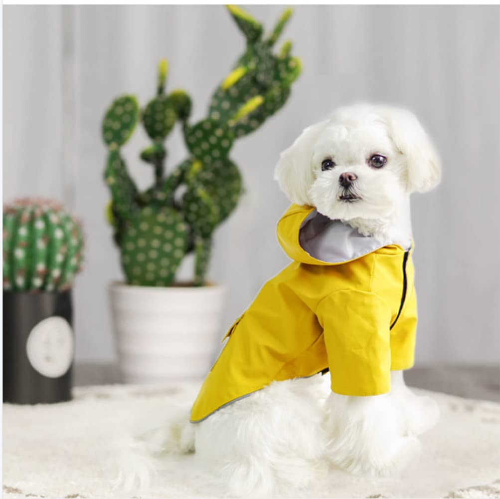 Chubasquero para Perros, Poncho Impermeable con Capucha for Perro, Ropa de Dos Patas, Chaqueta, for Cachorros y Perros Grandes(Blue,XL)