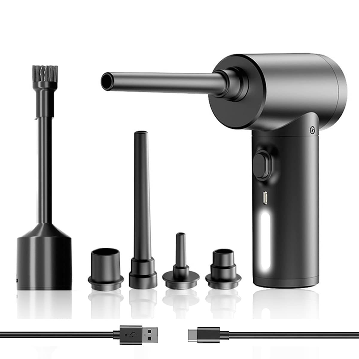 FIRE BULLCompress Air Duster,New Generation Canned Air,50000 RPM Electric Air Can for Computer Keyboard Electronics Cleaning,7500mAh Rechargeable Battery,Reusable Dust Destroyer,100W Fast Charge