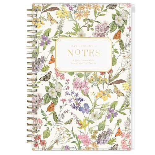 Carnet de notes non daté 160 pages lignées avec poche zippée Blue Sky Day Designer
