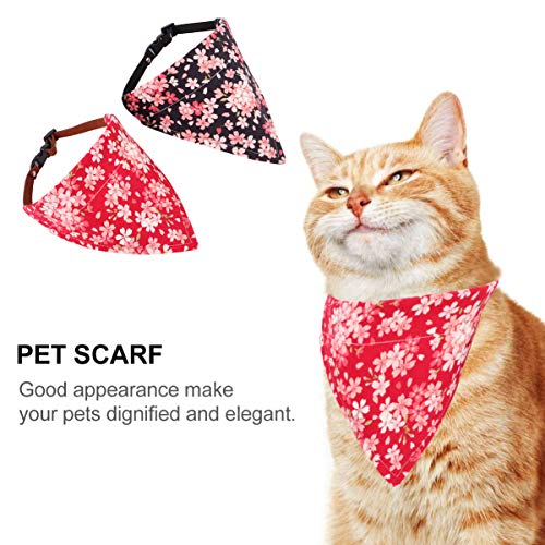 POPETPOP 2 Unid. Coleira Bandana Cão Bandanas Cachecol Triângulo Cachecol Acessórios para Cães Gatos