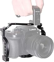 Vista 2 de NICEYRIG Jaula para Panasonic Lumix G95 G85, jaula de cámara de ajuste de forma con riel NATO Cold Shoe - 407
