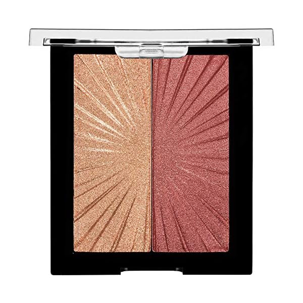 Wet n Wild MegaGlo Blushlighter, Blendable Blush & Highlighter Set, Shimmery Metallic Finish, Flash Me