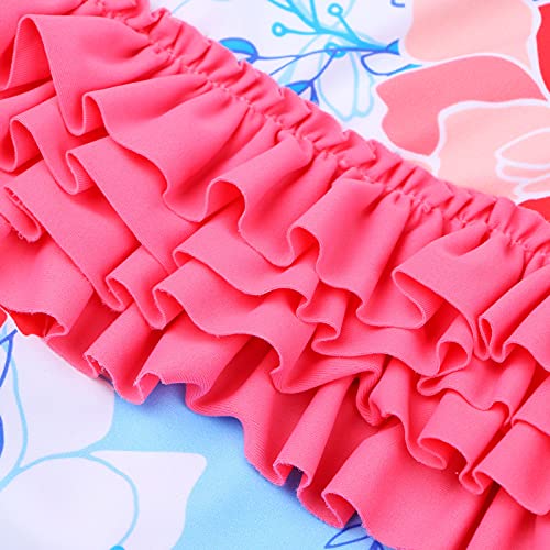 Image of XFGIRLS Baby /Toddler Girls Swimsuit Long Sleeve One-Piece Bathing Suit Rash Guard for Kids UPF 50+ Swimwear