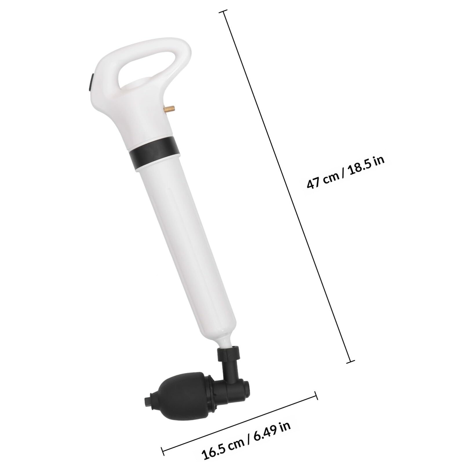 Set Sturalavandini per WC e Cucina in ABS Bianco, Strumento di Pulizia per Eliminare Chioma e Residui, per Casa e Cucina