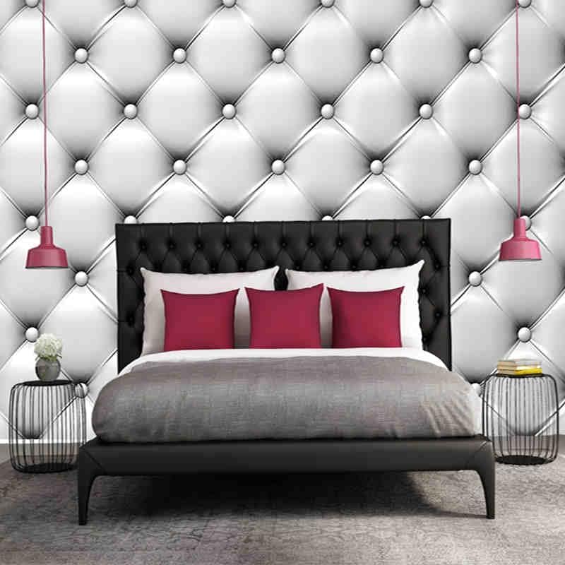 Papel tapiz moderno y simple con relieve estéreo 3D, papel tapiz de estilo europeo para dormitorio, sala de estar, decoración de pared