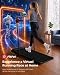 Superun Raceable 10% Incline Walking Pad, 6km/h Foldable Treadmill