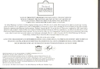 Paperback The Art of Sir Alfred Munnings (Postcard Books) Book