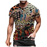 AWDX 2021 T-shirt pour homme 3D Cœur Tie-Dye All-Seeing Eye Croix arc-en-ciel Imprimé Casual Vintage O-col Folk Pull à manches courtes Style ethnique XXXL 1.1 - Multicolore - Taille Unique