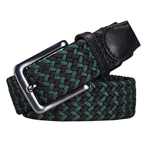 Image of AGEA Elastic Stretch Woven Braided Waist Belt for Men and Women